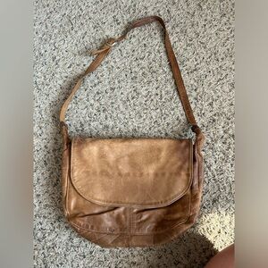 Vintage crossbody leather purse